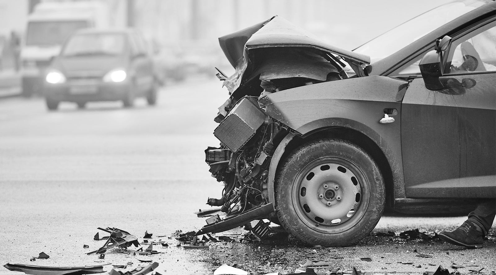 Head on Collision Car Accident