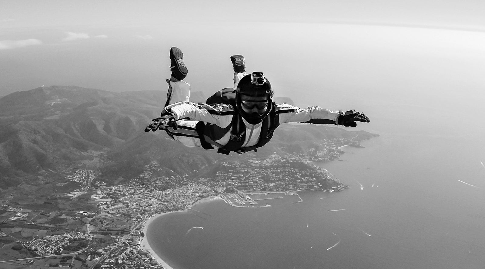 Man Skydiving