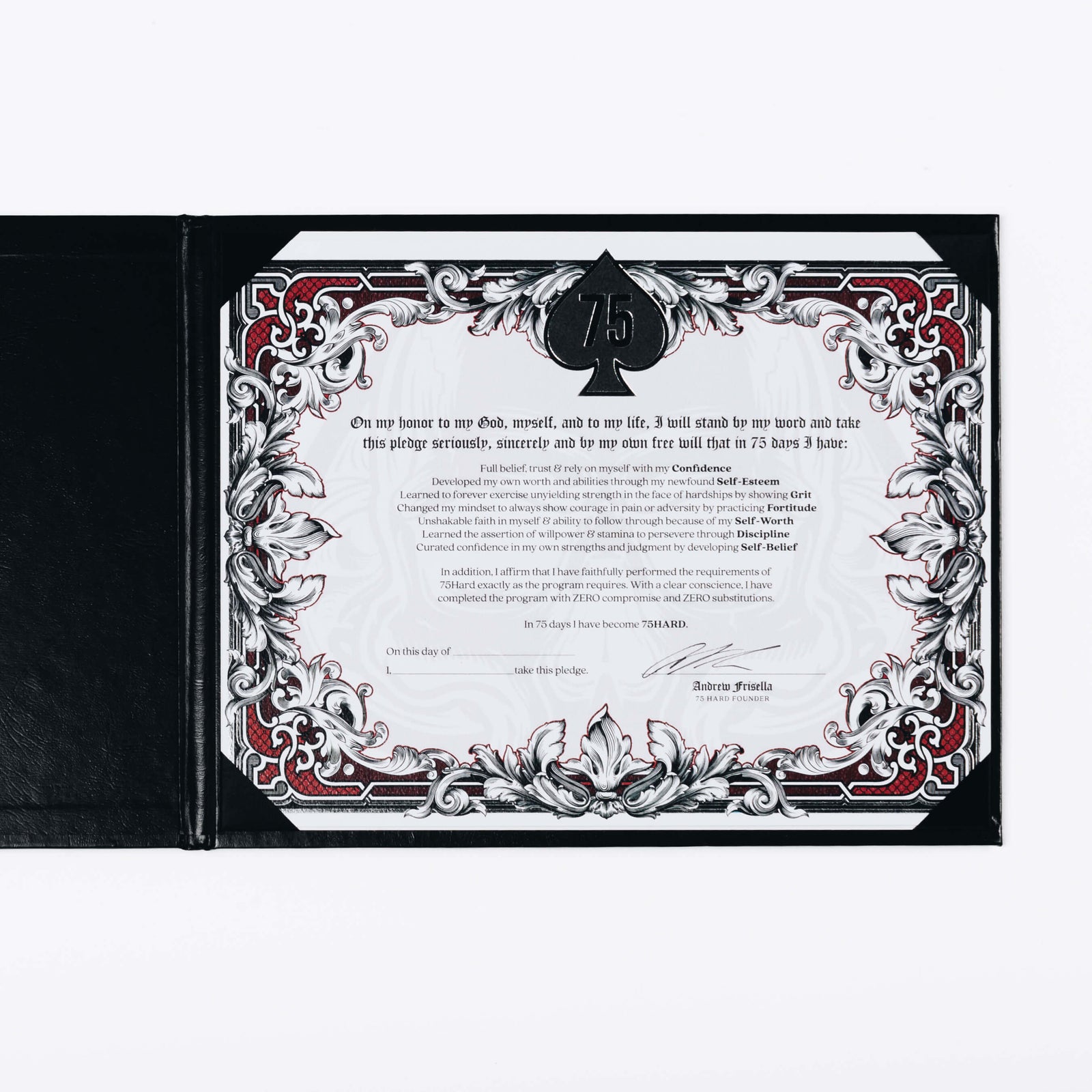 75 HARD Certificate | Andy Frisella