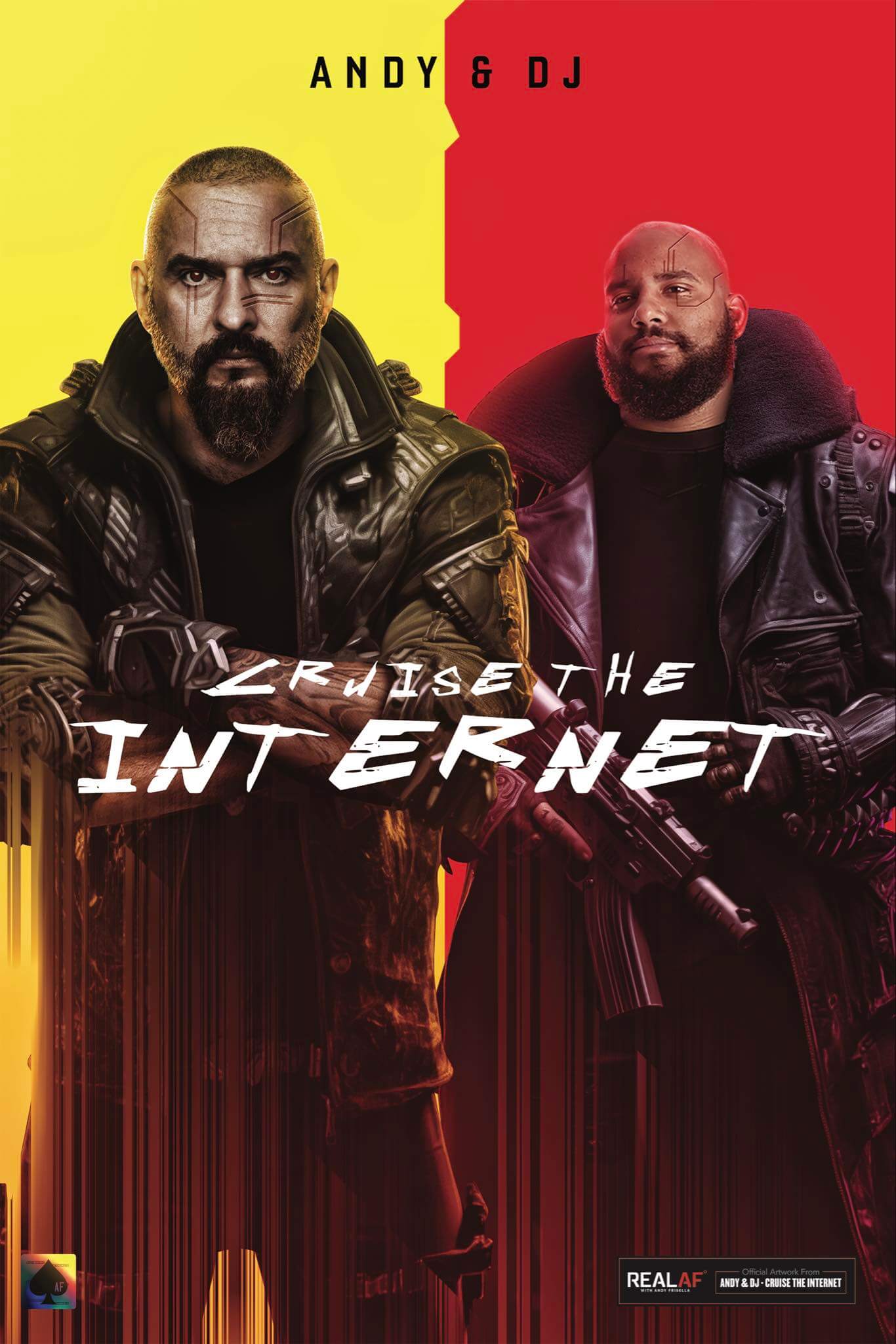 Andy & DJ Cruise The Internet: Cyberpunk Poster