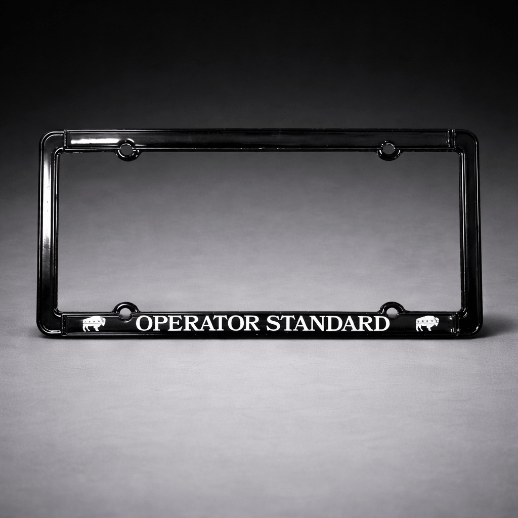 Operator Standard License Plate Frame