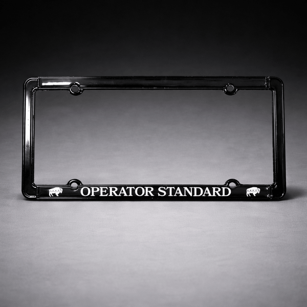Operator Standard License Plate Frame