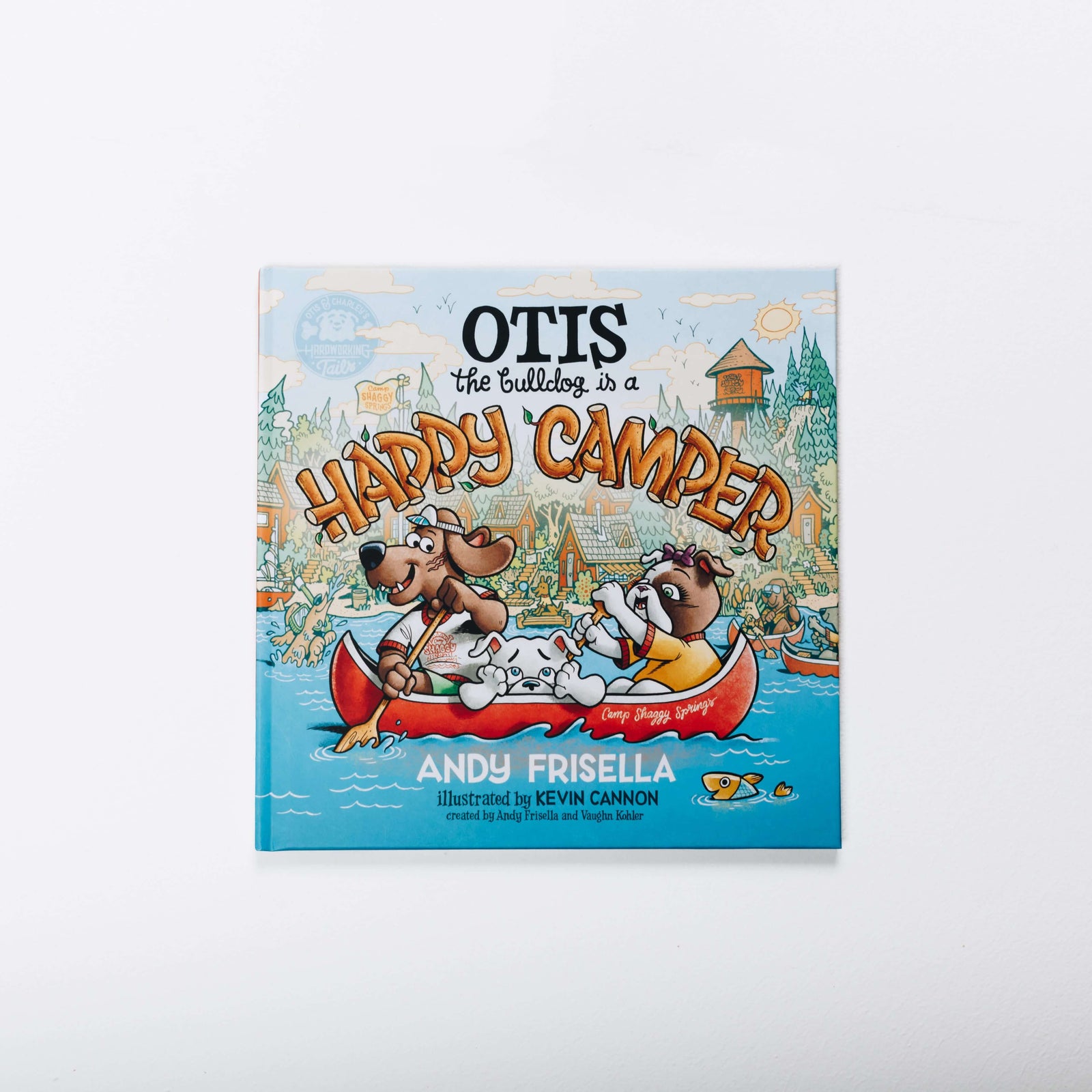 Otis the Bulldog is a Happy Camper